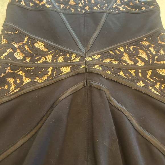 Tadashi Shoji Black Lace Inset Dress - Picture 8 of 9